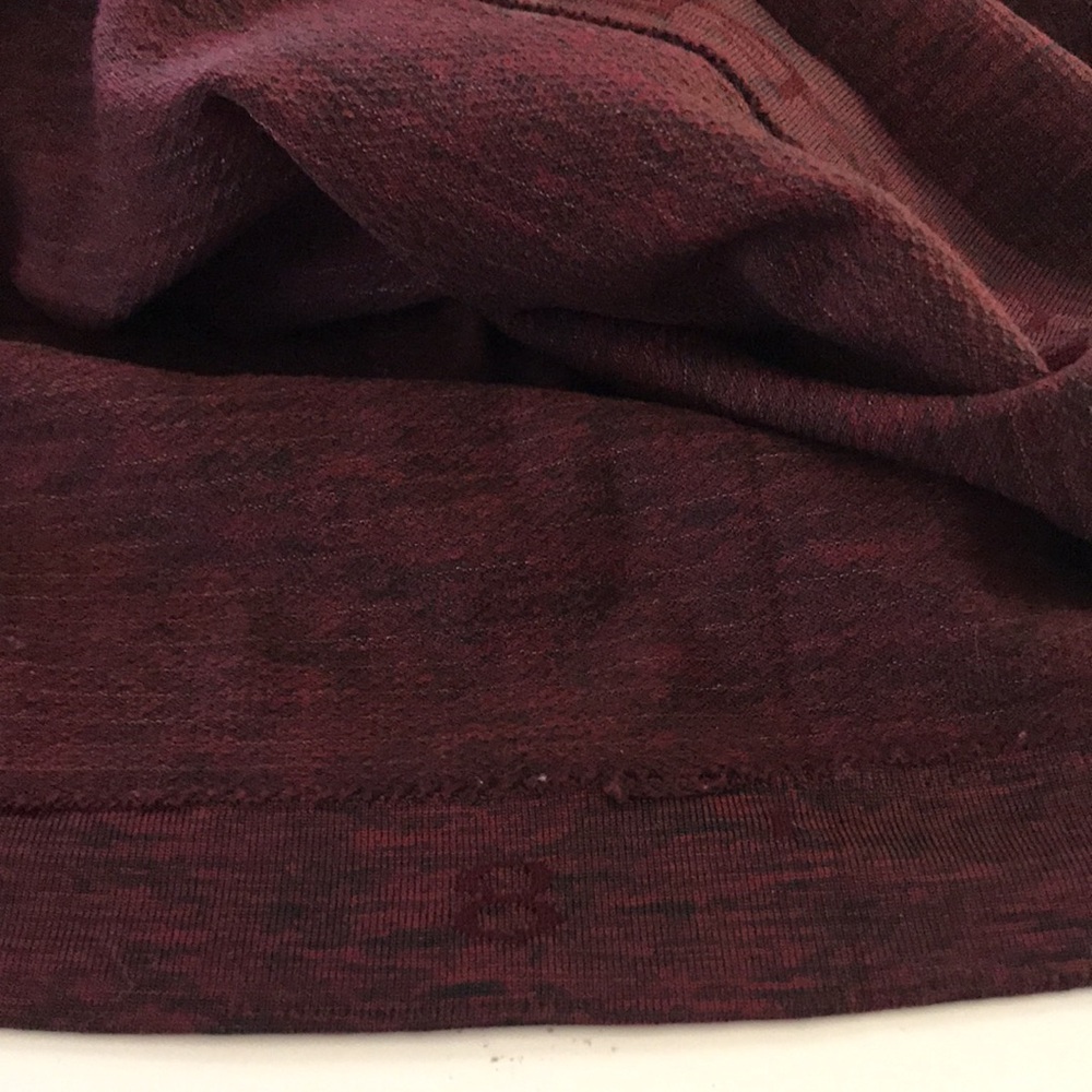 Lululemon Burgundy Swiftly Short Sleeve Top - Picture 12 of 13